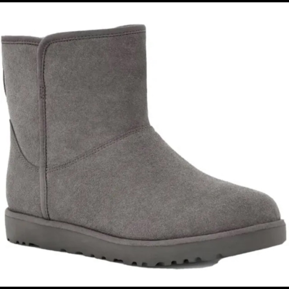 UGG Cory II Women's Suede & Sheepskin Winter Ankle Boots Charcoal Grey Size 8